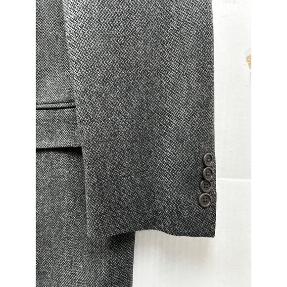 Brooks Brothers Blazer Mens 42R Gray Wool Herringbone Made in Italy Fall/Winter - Picture 10 of 13